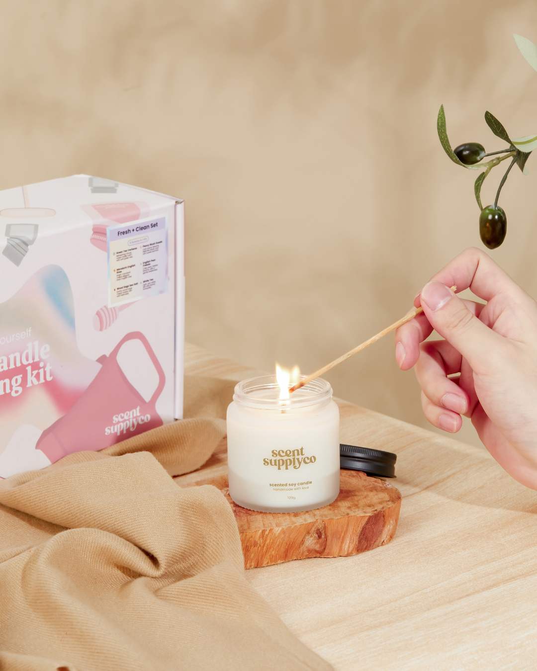 DIY Soy Candle Making Kit (Sunrise Ritual Scent Set)