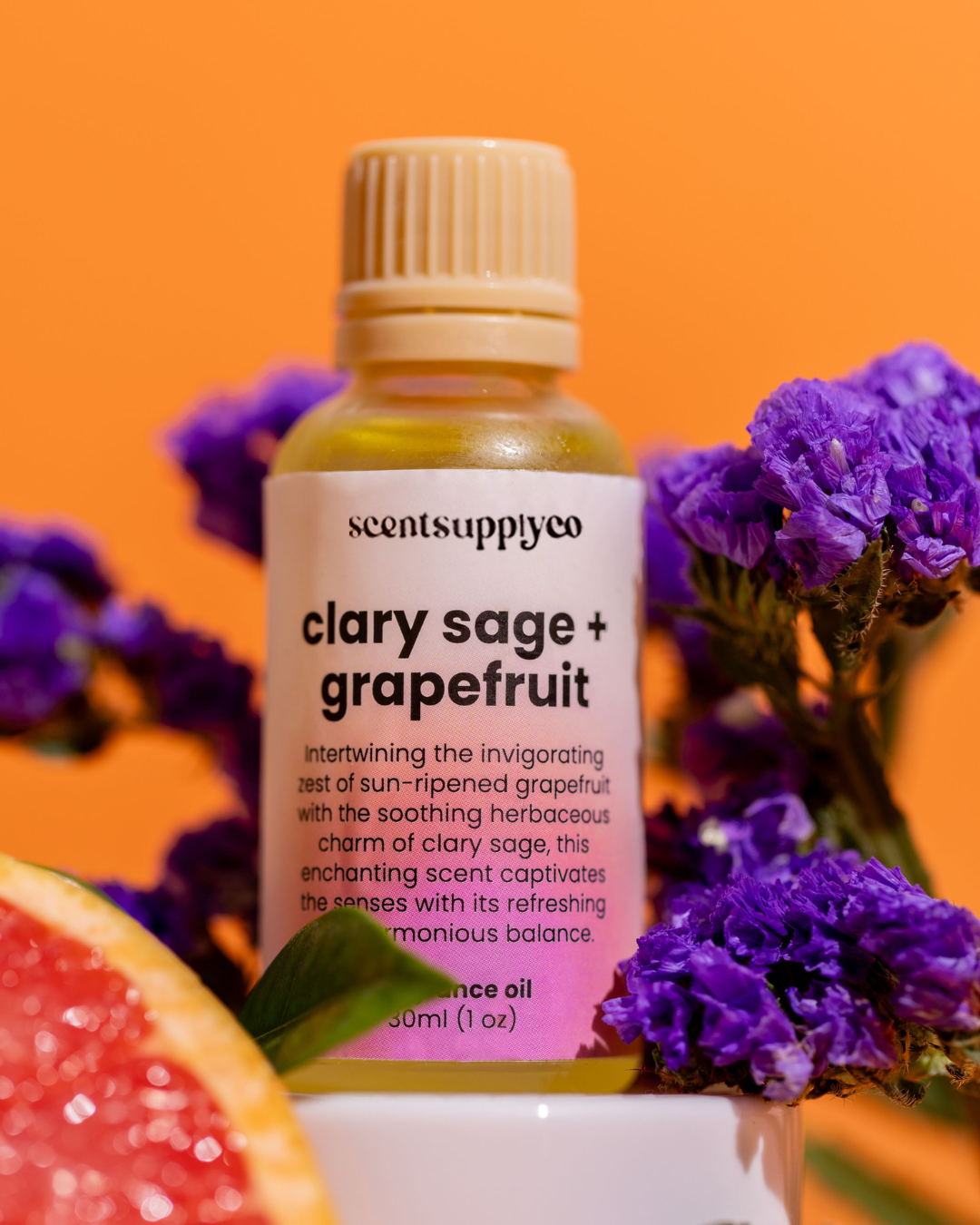 Clary Sage + Grapefruit Diffuser Oil Blend